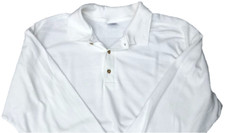 Adult - Ultra Pique Polo - Long Sleeve - White - XL - New
