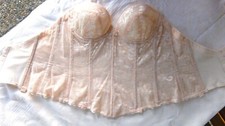 korsage corsage korsett mieder- Carnivel - beige-rose- 36 B- gebraucht