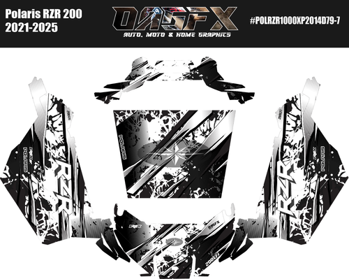 2021-2025 Polaris RZR 200 EFI UTV Graphics Kit D79-7 | eBay