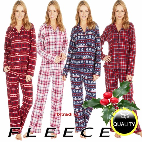 fleece ladies pyjamas set