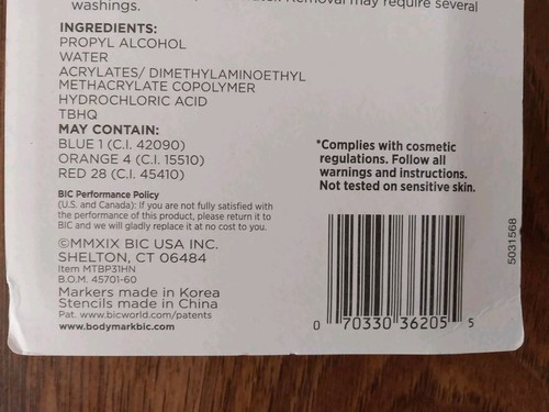 BIC BODYMARK TEMPORARY TATTOO MARKER HENNA VIBES 3 Markers/3 Stencils NEW - Picture 10 of 10