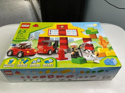 LEGO Duplo 6138 My First Fire Station New Factory Sticker Sealed Dalmatian 