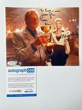 ALISON DOODY & JULIAN GLOVER Signed Autograph 20x25cm Indiana Jones ACOA
