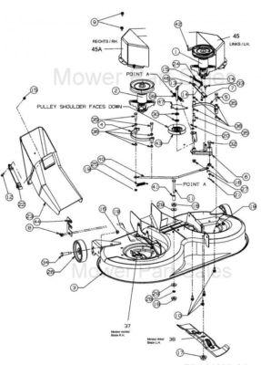 MTD Mähdeckriemen 754-0479, passend für Lawnflight RH125/92B, Mastercut 92, 954-0479