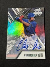 CHRISTOPHER SEISE - 2017 Panini Elite Extra Edition - Autograph #29 - TX Rangers