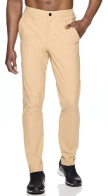 Mens REEBOK Polyester Beige Anchor 5 Pocket Tapered Pants Size 40x32 NEW!