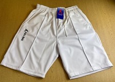 FULL BIAS - LAWN BOWLS WHITE SHORTS - 30” WAIST - ELASTICATED WAIST - BRAND NEW