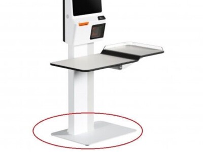 SUNMI K2 Bodenstehende Self Service Kiosk Bodenplatte weiß 64x60 cm - Neu in OVP