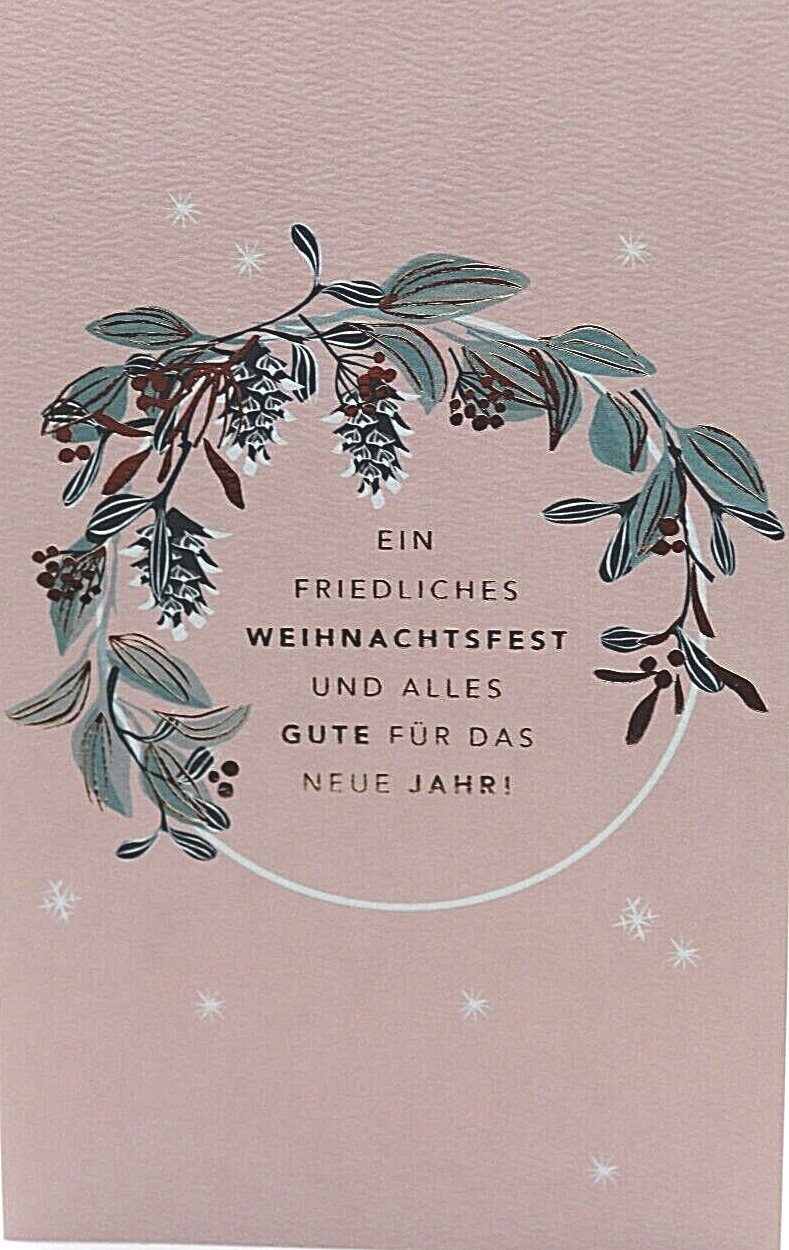 Hallmark Karte Ein friedliches Weihnachtsfest mit Neujahrsgruß Grußkarte