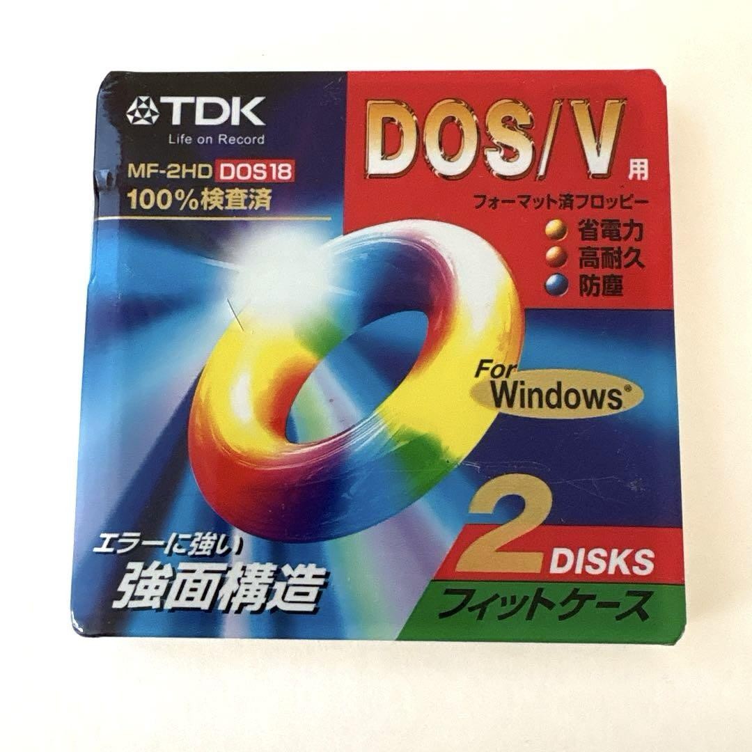 TDK MF-2HD DOS18 2-Disk Set for DOS/V Windows Compatible