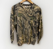 Vintage Mossy Oak Break-Up Camo Sweatshirt XL Made in USA Hunting