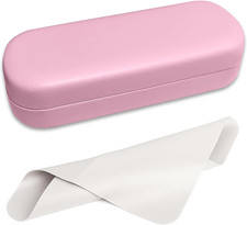 Glasses Case Large Hard Shell Eyeglasses Case PU Leather Protective for Sunglass