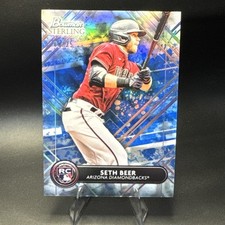 2022 Bowman Sterling - Rookies Seth Beer #BSR-49 Blue Refractor #8/25 (RC)