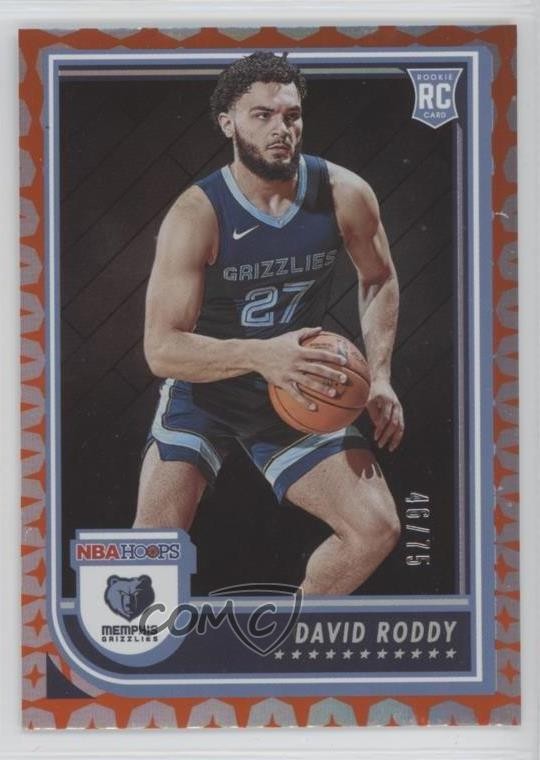 2022-23 Panini NBA Hoops Rookies Gravity 46/75 David Roddy #253 Rookie RC 13hf