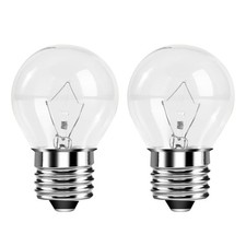40W Light Bulb A15 E26 for Oven Microwave Refrigerator High Temp Soft White 2PK
