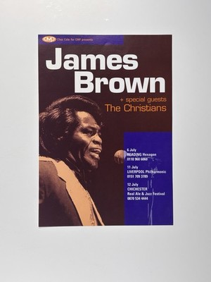 James Brown Flyer The Christians Original Promo Reading Hexagon 6th July 2000