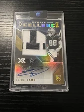 CeeDee Lamb 2020 Panini XR - Rookie Xcellence Gold Patch Auto #RXC-CL 05/10