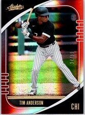 2021 Panini Absolute Red #49 Tim Anderson #/99 Chicago White Sox