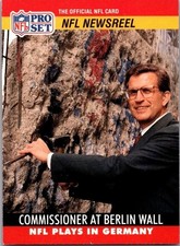 1990 PAUL TAGLIABUE COMMISSIONER AT BERLIN WALL NFL PRO SET #785 CARD HOF