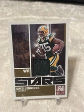 GREG JENNINGS 2009 DONRUSS ELITE STARS GAME-WORN GREENBAY PACKERS JERSEY SP#/299