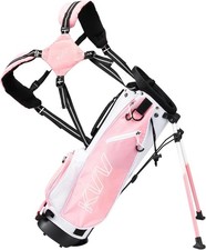 KVV Junior Golf Stand Bag, Pink Stand Bag for Children Kids Ages 4-6