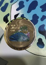 2023 Aussie Big Things 1 coloured $1 Giant Murray Cod Coin PNC