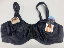 Bali  Satin Tracings Minimizer Underwire Comfort U Back 42C Bra Style 3562 $48