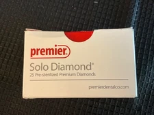 Premier Solo Diamond Round End Taper 25Pk Pre-Sterilized Premium Diamonds 85601