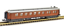 Minitrix Spur N 13183 - DRG Speisewagen Mitropa in braun mit Licht