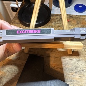 Excitebike (Nintendo Entertainment System, 1985) NES Cartridge And Dust Cover