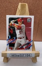 MIKE TROUT 2021 Topps BASE CARD 70th Anniversary #27 Los Angeles Angels