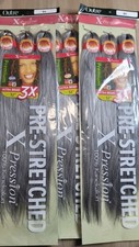 3 Pack Pre Stretched Braiding Hair 9X 52" COLOR 51 Gray  X-Pression Outre