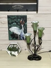 VTG Tiffany Luminarie Tulip Lamp Dragonfly Connoisseur Collection NM