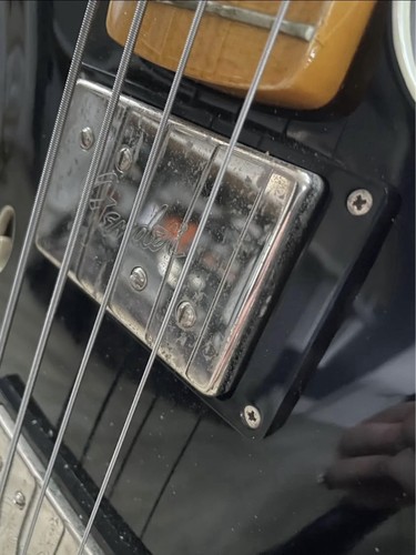 Fender Modern Player Starcaster Bass Guitar Black Mike Kerr Royal Blood - Picture 3 of 7