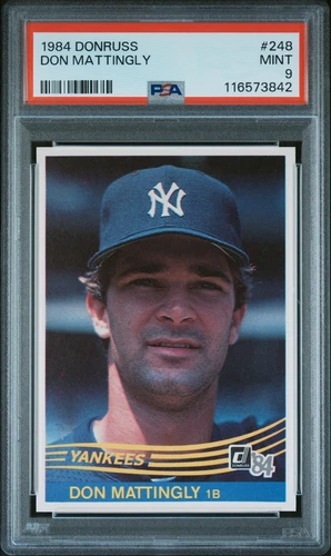 1984 DONRUSS #248 DON MATTINGLY ROOKIE RC PSA 9