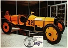 Dr Jim Stamps 17.5c Racing Car 1911 Coil First Day Maximum Card