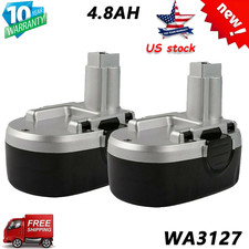 2-Pack 4.8Ah 18V Battery For Worx WA3127 WA3152 WG150 WG152 WG153 WG250 Cordless