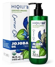 USDA Organic Jojoba Oil 16 fl. oz 100 Pure Natural Skin Face Carrier Oil