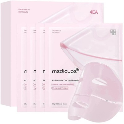 Medicube Salmon DNA PDRN Pink Collagen Jelly Gel Overnight Mask -4 Pack & New