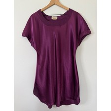 Vintage Victoria's Secret - Plum Satin Nightgown 80's-90's Gold Label Sz Small