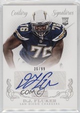 2013 Panini National Treasures Rookie Signatures 36/99 DJ Fluker #275 Auto 0v0