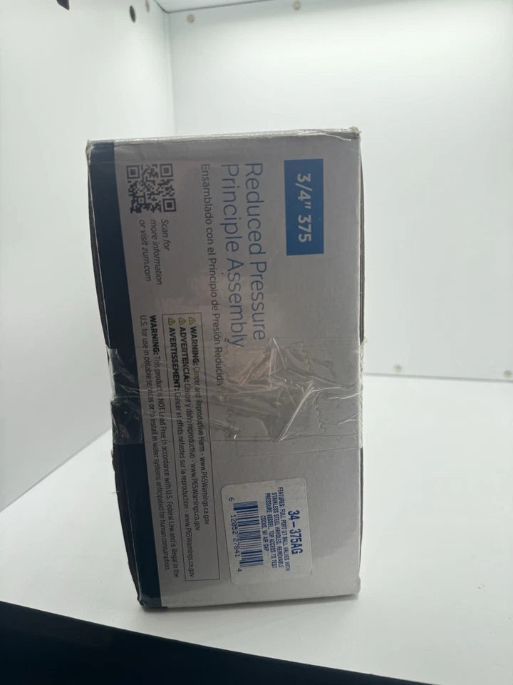 Предотвращатель обратного потока по принципу пониженного давления Zurn Wilkins 34-375 3/4 дюйма 375 - Изображение 4 из 4