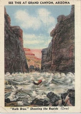 Kolb Brothers Rafting Grand Canyon Movie Ad Business Card Size 