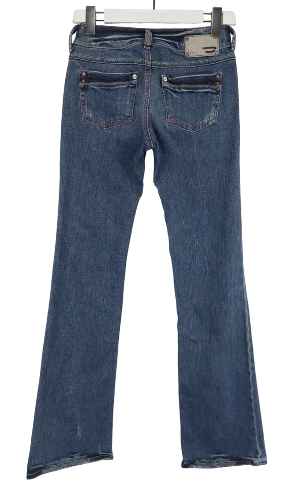 DIESEL Ronhar Stretch 008BL Jeans Damen W26/L32 Distressed Whiskered Blau - Bild 2 von 4