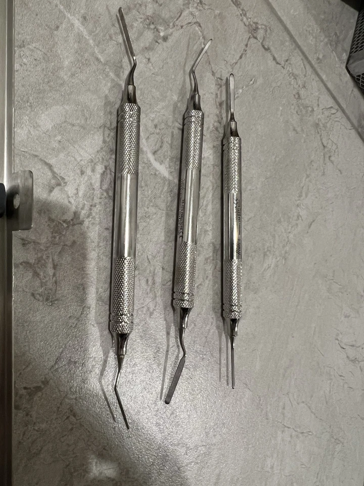 Kit Dental Miltex Integra Periotomas Acero Inoxidable Usado En Excelente Estado  Foto 3 de 4