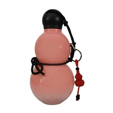 .Pinkish Gourd Style Water Bottle PC 800ml Insulated Chinese Retro Portable