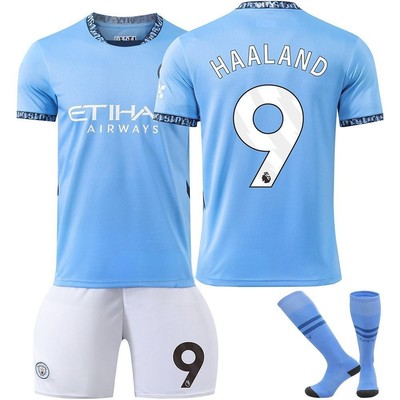 Haalands Uniform Kinder Jungen T-shirt Shorts Socken Trikot Trainingsanzug Set