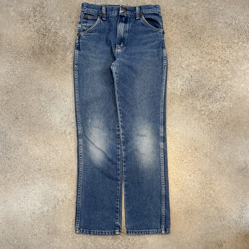 Vintage 80s Iron Wood Denim Blue Jeans Youth Size 12 Retro 23x27 Wrangler Style - Picture 4 of 15
