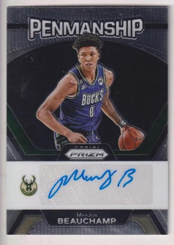 MARJON BEAUCHAMP 2023-24 PANINI PRIZM BASKETBALL AUTOGRAPH AUTO CARD #PNM-MJB