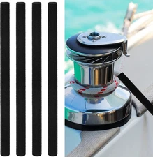 Dock Line Chafe Guards Removable Secure Guard Length for 14 Inch, Black 